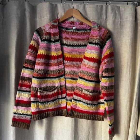 A Handmade Knit Cardigan Sweater - Picture 4 of 6